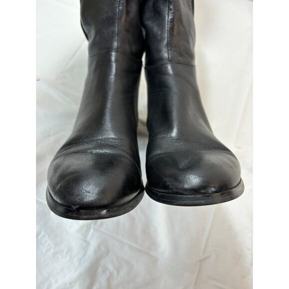Michael Kors Bromley Side Zip Leather Boots Black Women Sz 7 M - Picture 10 of 15